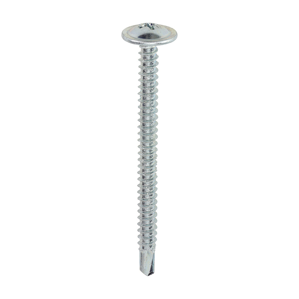 Baypole Screws - Wafer Flange - PH - Self-Drilling Point - Zinc - 4.8 x 60 - 200pcs