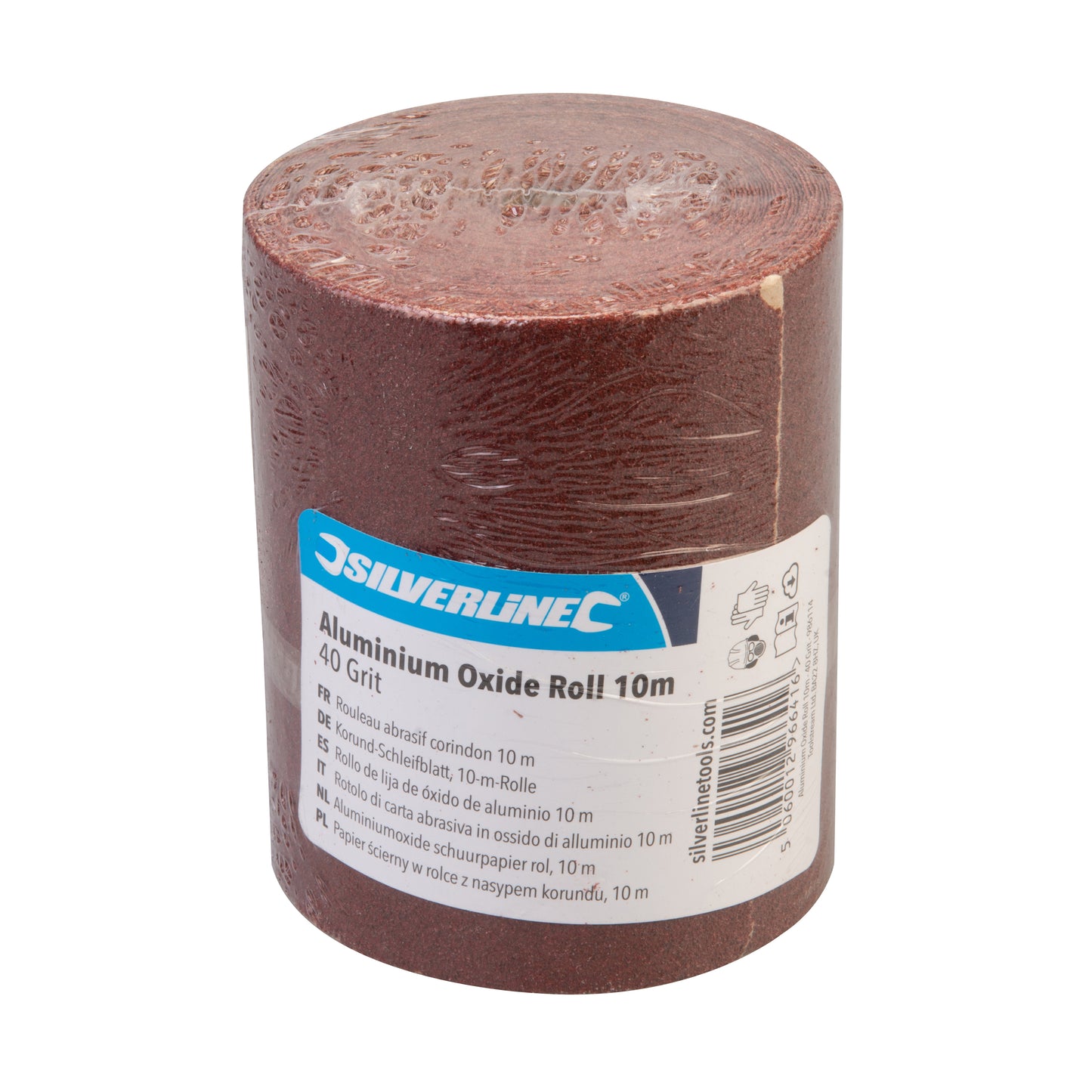 Silverline Aluminium Oxide Roll 10m 40 Grit