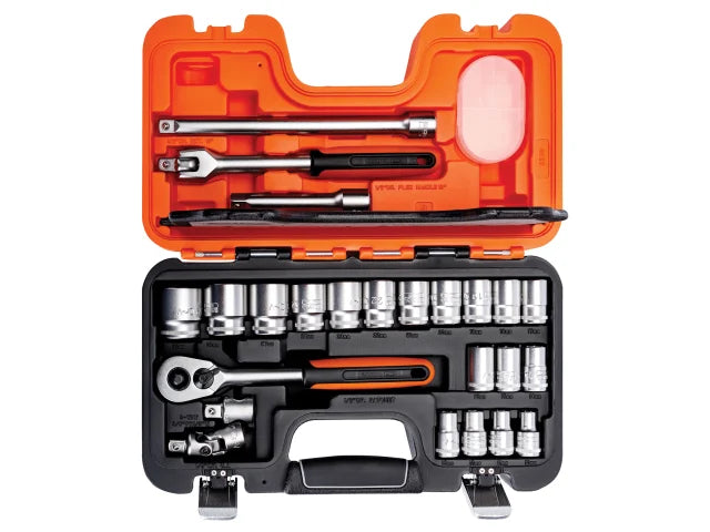 Bahco S240 1/2in Drive Socket Set, 24 Pieces