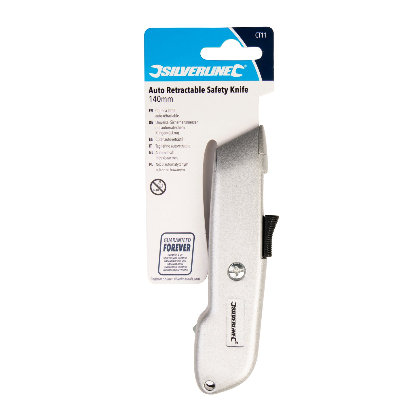 Silverline Auto Retractable Safety Knife