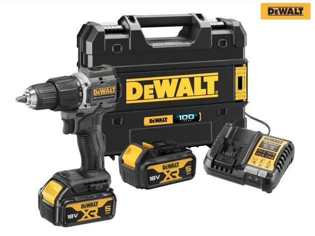 DCD100P2T 100 Year Combi Drill 18V 2 x 5.0Ah Li-ion