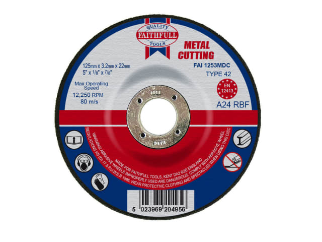 Depressed Centre Metal Cut Off Disc