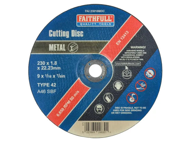 Depressed Centre Metal Cut Off Disc
