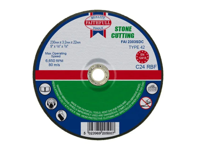 Depressed Centre Stone Cut Off Disc