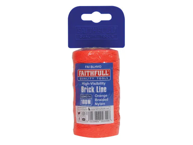 Hi-Vis Nylon Brick Line 100m (330ft)