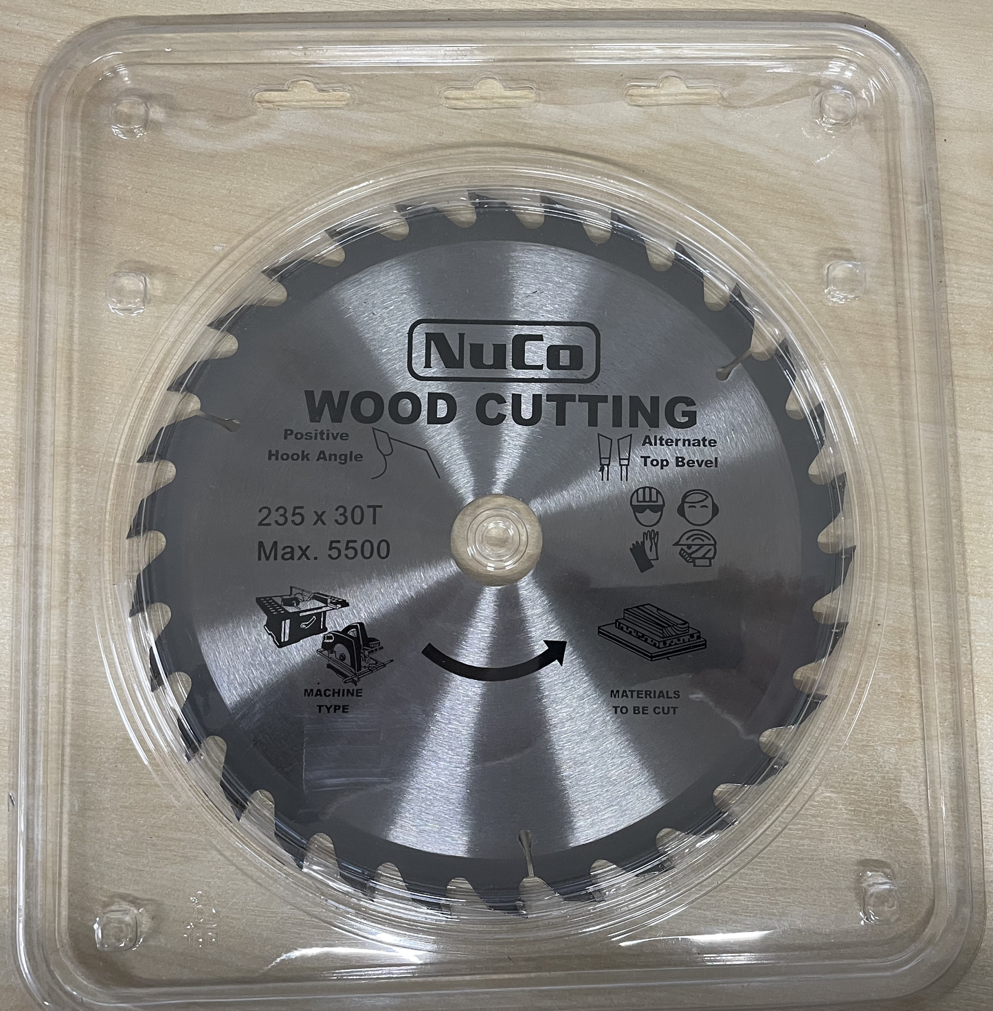 NuCo Wood Cutting Circular saw blade 235mm x 30 Teeth