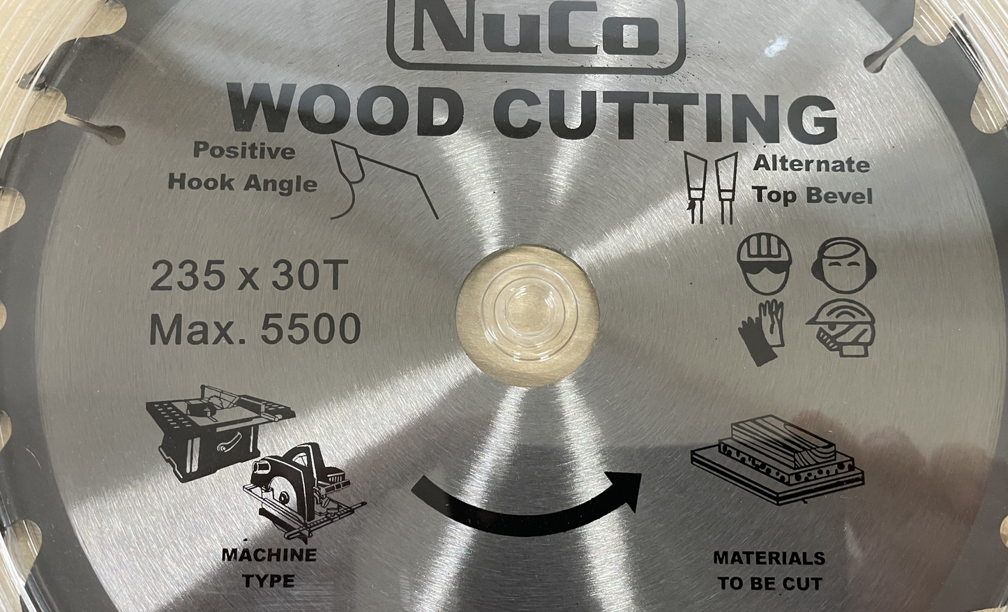 NuCo Wood Cutting Circular saw blade 235mm x 30 Teeth