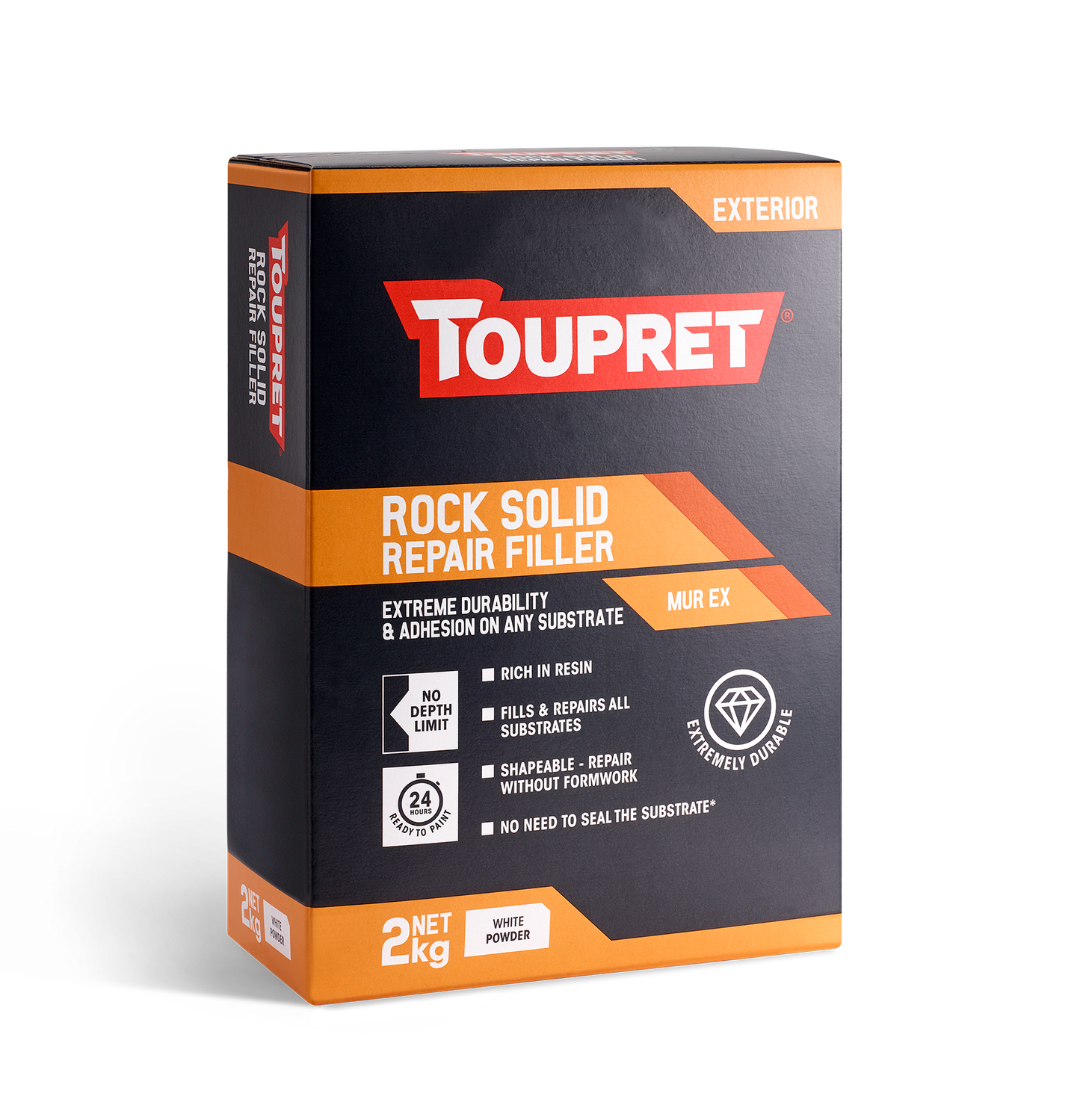 Toupret Rock Solid Repair Filler 2kg