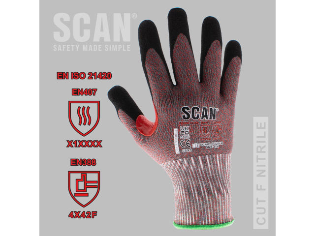 Nitrile Palm Cut F Gloves