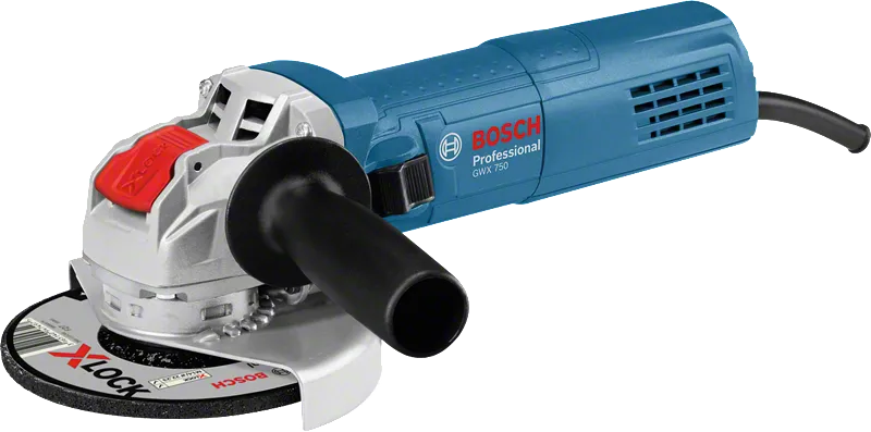 Bosch GWX 750-115 Professional Angle Grinder with X-LOCK - 115mm - 110V