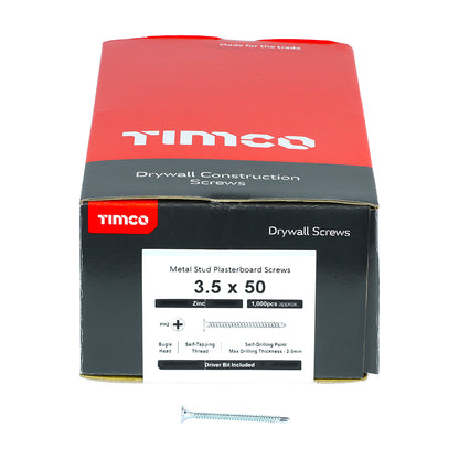 TIMCO Drywall Screws - PH - Bugle - Self Drilling - Zinc