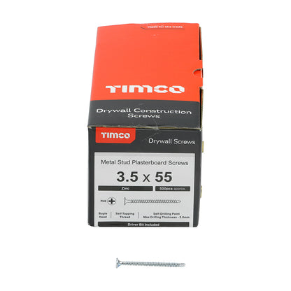 TIMCO Drywall Screws - PH - Bugle - Self Drilling - Zinc