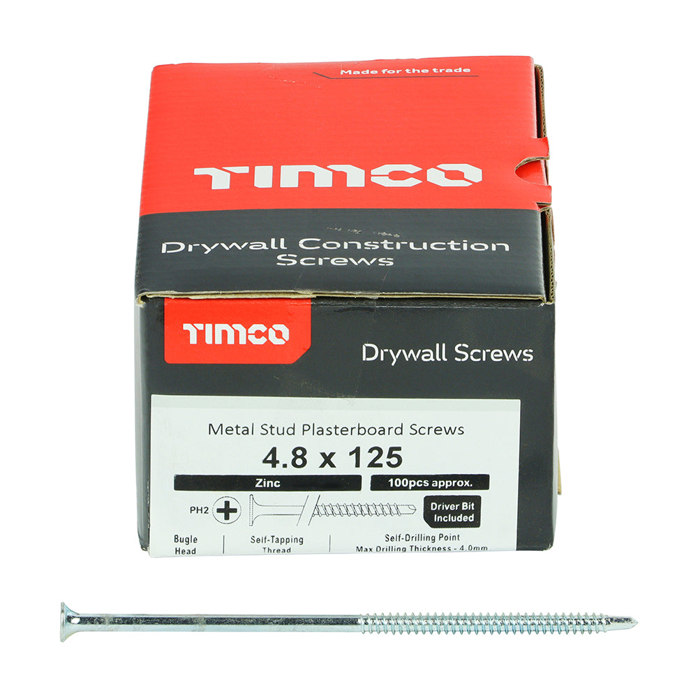 TIMCO Drywall Screws - PH - Bugle - Self Drilling - Zinc
