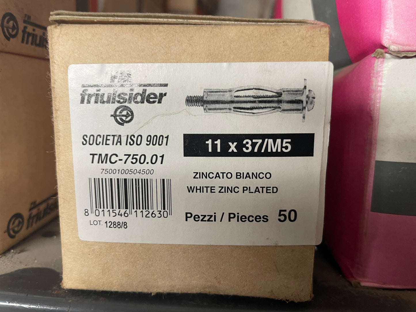 Metallic Anchor for Plasterboard