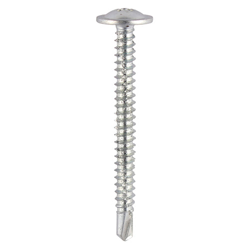 Baypole Screws - Wafer Flange - PH - Self-Drilling Point - Zinc - 4.8 x 40 - 200pcs