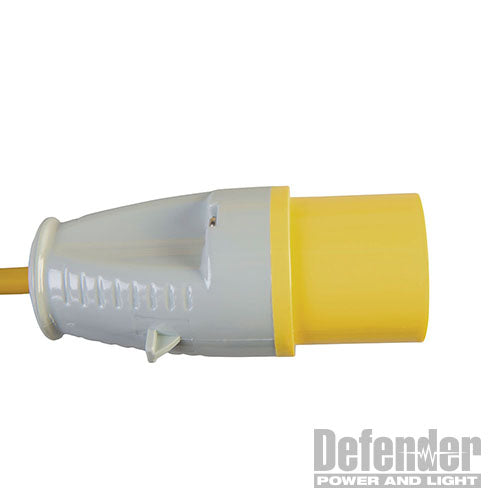 Defender Extension Lead Yellow 1.5mm2 16A 14m - 110V