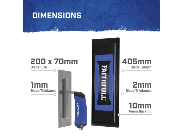 FlexiFit Trowel Plastic Blade with Foam Kit 16in (406mm)