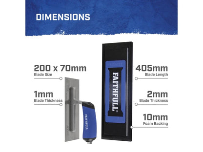 FlexiFit Trowel Plastic Blade with Foam Kit 16in (406mm)