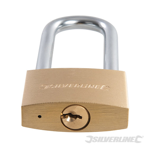 Silverline Brass Padlock 50mm