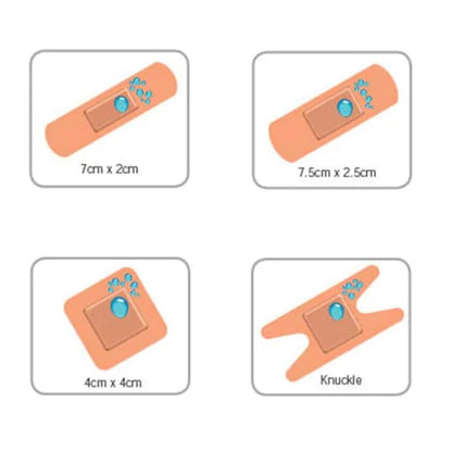 Assorted Sterile Waterproof Plasters 100pk