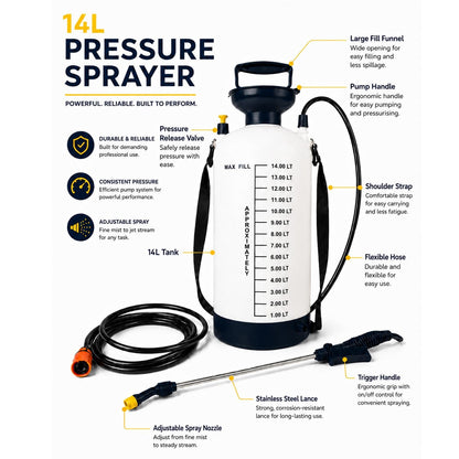 Dust Suppression Water Bottle 14L