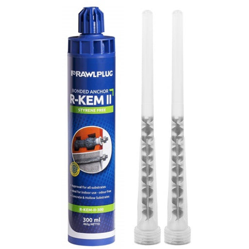 Rawlplug R-KEM-II Styrene Free Polyester Resin 300ml