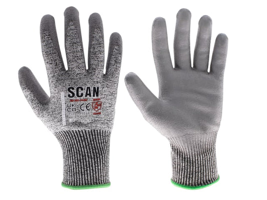 Scan Safety PU Palm Cut D Gloves