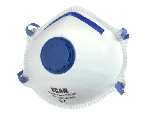 Moulded Disposable Mask Valved FFP2 Protection (Pack 10)