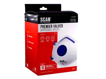 Moulded Disposable Mask Valved FFP2 Protection (Pack 10)
