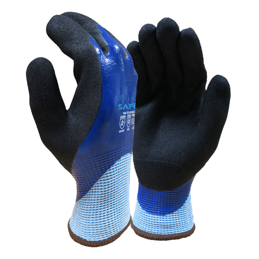 Cut E Sandy Nitrile Reinforced Waterproof Gloves