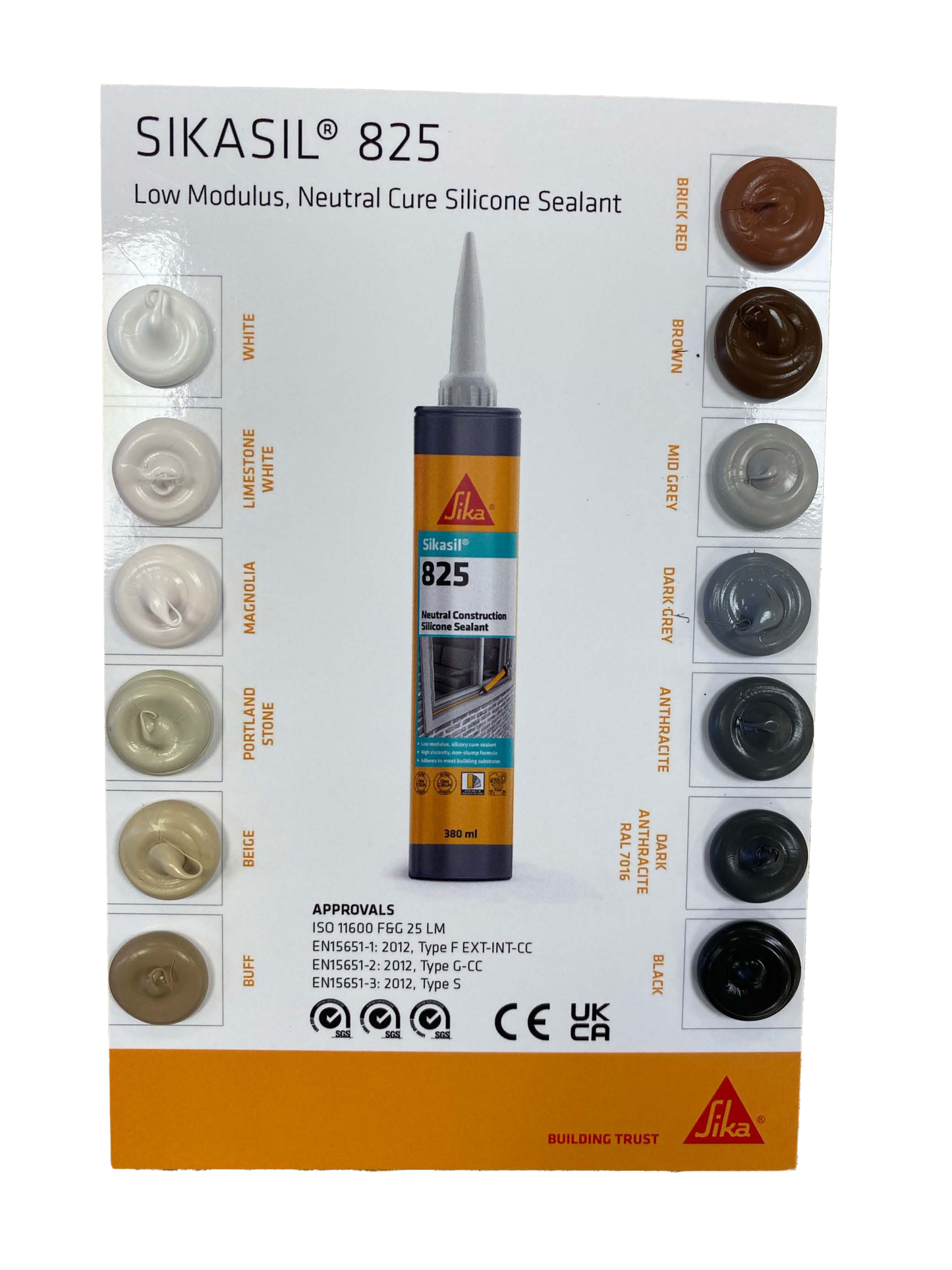 Sikasil®-825 Silicone Sealant 380ml