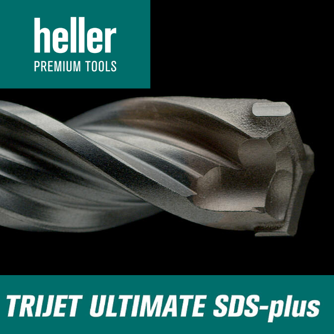 Heller Trijet Ultimate SDS-plus Hammer Drill Bit 8.0mm x 260mm