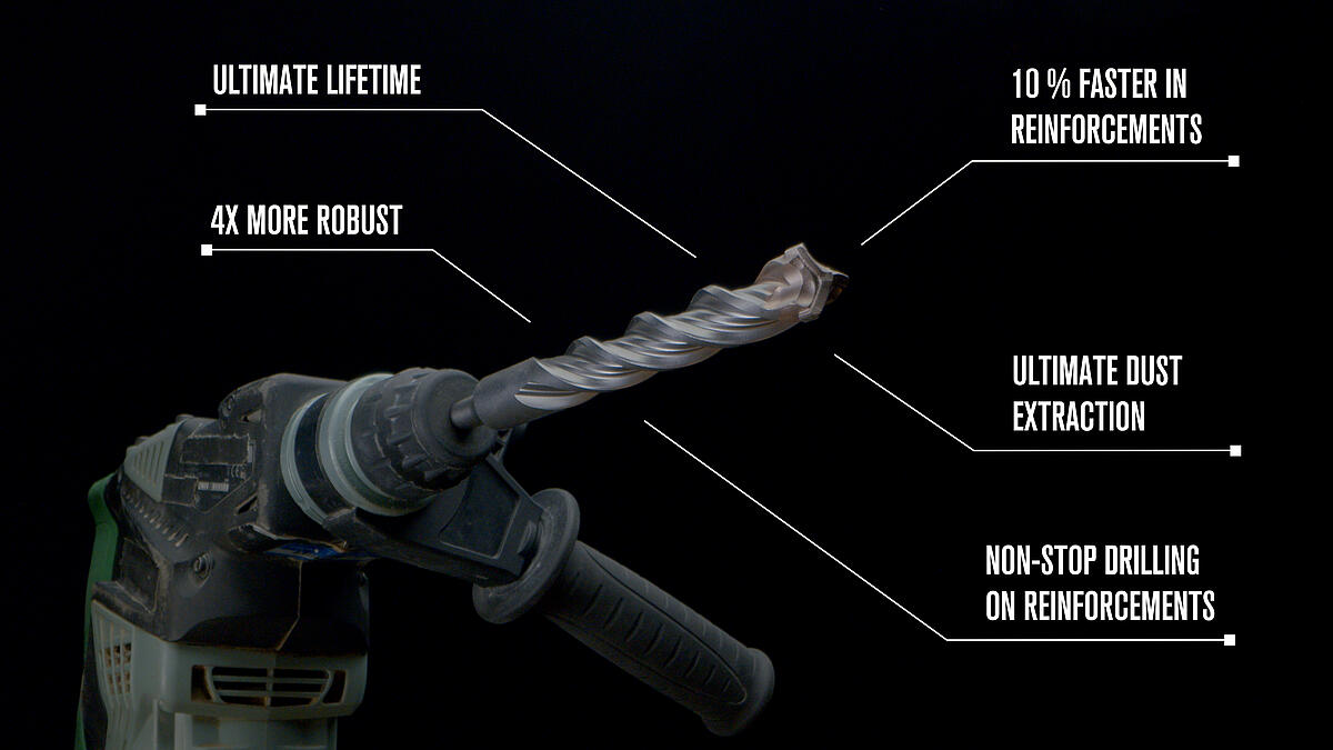 Heller Trijet Ultimate SDS-plus Hammer Drill Bit 8.0mm x 260mm